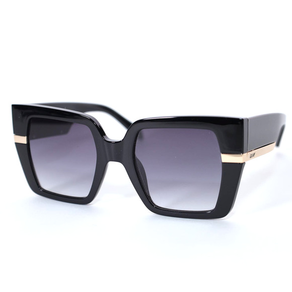 Quay Australia NOTORIOUS Oversized Womens Sunglasses - Black/Smoke - NWT - Picture 3 of 11